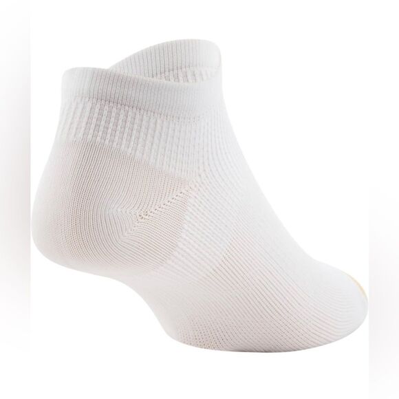NWT GOLDTOE Men's White Nylon Lite No Show Socks, 6-Pairs Shoe Size 6-12 - Picture 4 of 8